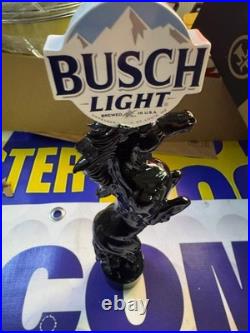 Rare Busch Light Stallion Tap Handle 10.5 Tall Beer Tap Handle Anheuser Busch
