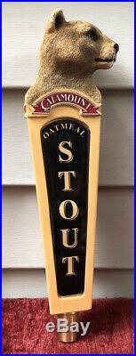 Rare Catamount Oatmeal Stout/Anniversary Ale Beer Tap Handle Mountain Lion Head