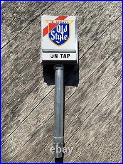 Rare Chicago Old Style Beer Double Sided Pub Tavern Sign Bar Tap Handle