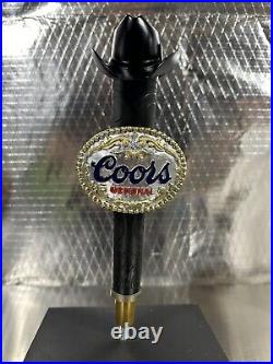 Rare Coors Original Cowboy Hat Belt Buckle Beer Tap Handle 11