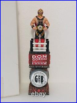 Rare Don Gordo NOS Lucha Libre Wrestler Gordon Biersch 10.5 Beer Tap Handle
