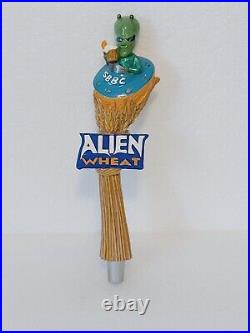 Rare Excellent Alien Wheat Never Used SBBC 10.5 Draft Beer Tap Handle