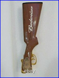 Rare Excellent Budweiser Vintage Rifle Shotgun Stock 9.5 Draft Beer Tap Handle
