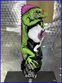 Rare First Edition Smokin' Iguana CHILL RAZ Beer Tap Handle Nashua NH New In Box
