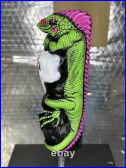 Rare First Edition Smokin' Iguana CHILL RAZ Beer Tap Handle Nashua NH New In Box