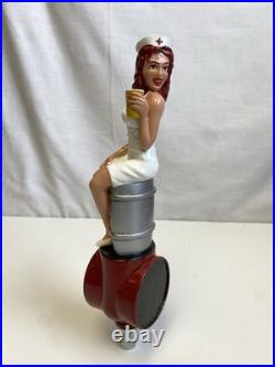 Rare First Version City Steam Naughty Nurse on a Keg 11 Draft Beer Tap Handle