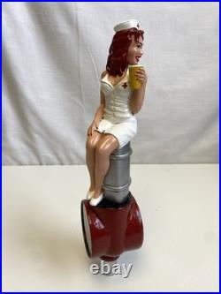 Rare First Version City Steam Naughty Nurse on a Keg 11 Draft Beer Tap Handle