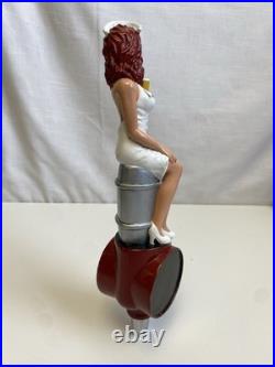Rare First Version City Steam Naughty Nurse on a Keg 11 Draft Beer Tap Handle