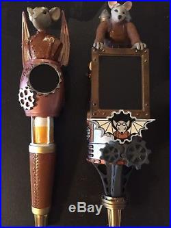 Rare Flying Mouse Steampunk Duel Beer Tap Handles