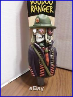 Rare Full Figural VooDoo Ranger IPA New Belgium Skull 12 Beer Keg Tap Handle