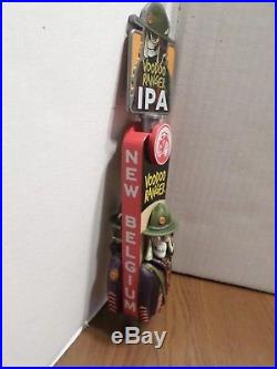 Rare Full Figural VooDoo Ranger IPA New Belgium Skull 12 Beer Keg Tap Handle
