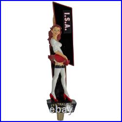 Rare I. S. A Central City Red Betty Racer Draft Beer Tap Handle Bar Mancave 14