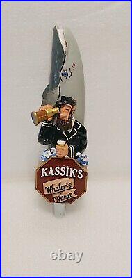 Rare Kassik's Figural Whaler's Wheat Captain Orca 10 Draft Beer Tap Handle