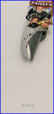 Rare Kassik's Figural Whaler's Wheat Captain Orca 10 Draft Beer Tap Handle
