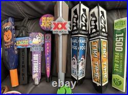 Rare Lot of 23 Draft Beer Tap Handles Bar Decor Base Hex Heineken Dos Equis Etc
