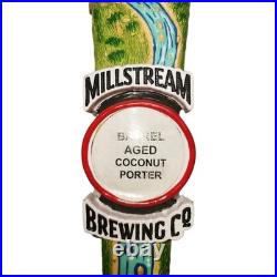 Rare Millstream Brewing Barrel-Aged Coconut Porter Collectible Beer Tap Handle