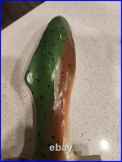 Rare Montana Trout Slayer Ale Tap Handle Bayern Brewing Beer Fish HTF