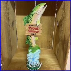 Rare! Montana Trout Slayer Ale Tap Handle Big Sky Brewing Figural Beer S18932