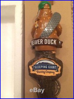 Rare NIB Beaver Duck Sleeping Giant Tap Handle