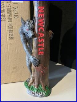 Rare NIB Newcastle Werewolf Blood Red Ale Beer Tap Handle Craft Wolf Figural Rare NIB Newcastle Werewolf Blood Red Ale Beer Tap Handle Craft Wolf Figural