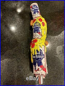 Rare- NIW Pabst Blue Ribbon PBR Art Pint Can Pizza Beer Brewery Keg Tap Handle