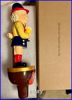 Rare Old German Lager Figural Tap Handle New in Box