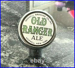 Rare Old Ranger Ale Beer Ball Tap Knob / Handle Hornell Brewing Co Hornell Ny