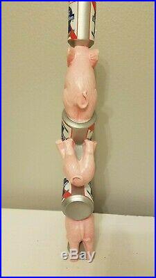 Rare PBR Pabst Blue Ribbon Pink Elephants NOS Art 11.5 Draft Beer Tap Handle