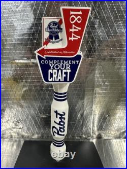 Rare Pabst Blue Ribbon 1844 Complement Your Craft Beer Tap Handle