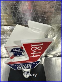 Rare Pabst Blue Ribbon 1844 Complement Your Craft Beer Tap Handle