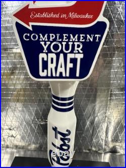 Rare Pabst Blue Ribbon 1844 Complement Your Craft Beer Tap Handle