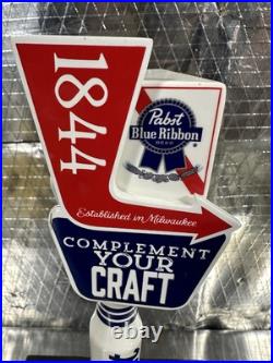 Rare Pabst Blue Ribbon 1844 Complement Your Craft Beer Tap Handle