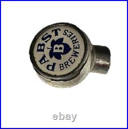 Rare Pabst Breweries Tap Ball Knob Vintage 1930s Blue Ceramic Insert