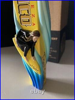 Rare Pacifico Rob Machado Surfing Figural Beer Tap Handle Surfboard Bar Lot