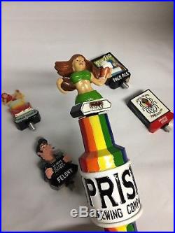 Rare Prism Lot Set Cheerleader Convict Redhead Beer Tap Handle + Toppers
