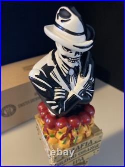 Rare Sinister Brewing Beer Tap Handle Mafia Blood Orange IPA Skeleton Skull Lot