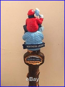 Rare Sleeping Giant Brewing Northern Logger Beer Tap Handle