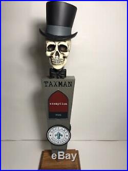 Rare TAXMAN beer tap handle
