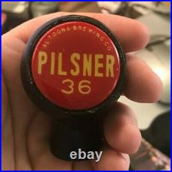 Rare Vintage Altoona Pilsner 36 Beer Ball Tap Knob / Handle Altoona Brg Co Pa