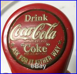 Rare Vintage Coca Cola Soda Fountain Tap Handle Double Sided