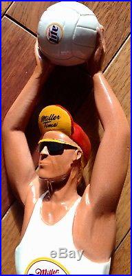 Rare Vintage Miller Lite Beer Figural Pro Beach Volleyball AVP Player Tap Handle