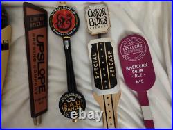 Rare beer tap handle lot- 9 items