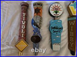 Rare beer tap handle lot- 9 items