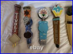 Rare beer tap handle lot- 9 items