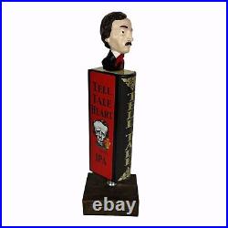 Raven Brewing Tell Tale Heart IPA Figural Edgar Allen Poe Beer Tap Handle