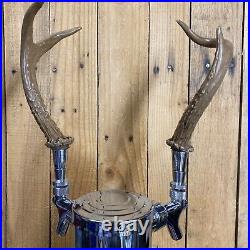 Real Deer Antlers Beer Tap Handle Pair Of 2 Antler Hunting Rifle Bow Beer