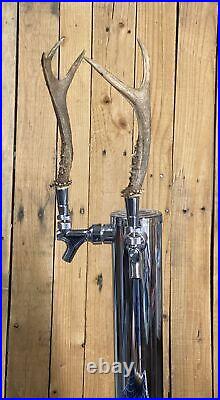 Real Deer Antlers Beer Tap Handle Pair Of 2 Antler Hunting Rifle Bow Jackalope