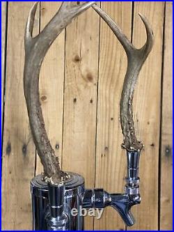 Real Deer Antlers Beer Tap Handle Pair Of 2 Antler Hunting Rifle Bow Jackalope