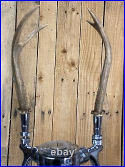 Real Deer Antlers Beer Tap Handle Pair Of 2 Antler Hunting Rifle Bow Jackalope