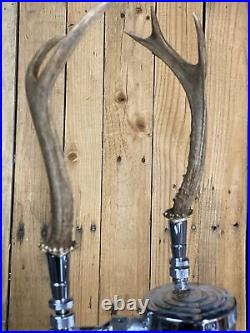 Real Deer Antlers Beer Tap Handle Pair Of 2 Antler Hunting Rifle Bow Jackalope